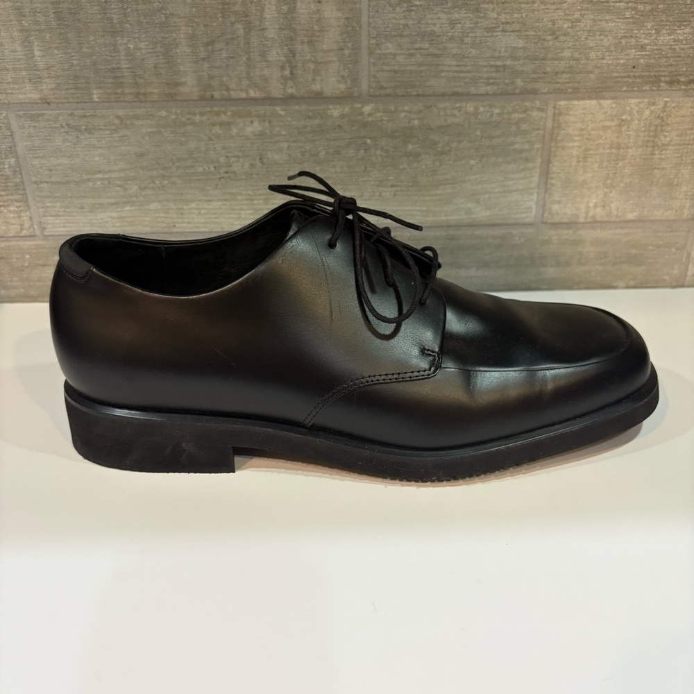 Rockport Black Leather Oxfords Size 9.5 - Picture 3 of 10